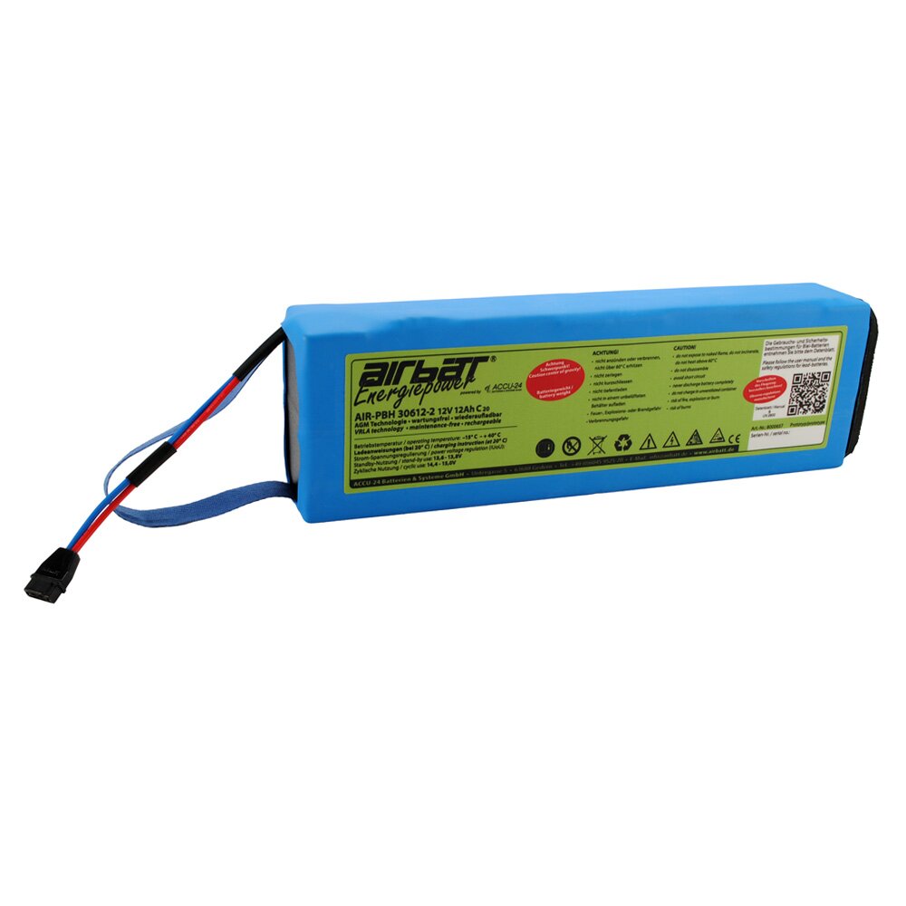 AIRBATT Energiepower AIR-PBH 30612-2 Blei/AGM Heckbatterie 12V 12Ah