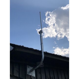 AIRBATT WAM-1 Wandausleger 38mm Rohrd. 30cm Ausleger  mit 70cm Mast 170 x 170 Flansch