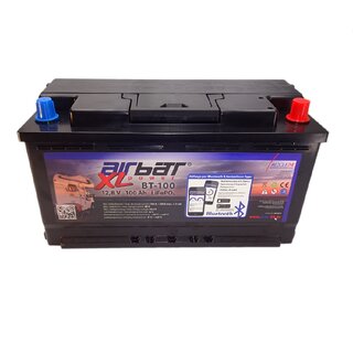 AIRBATT XLpower BT-100 12 V 100 Ah LiFePO4-Versorgerbatterie mit BMS & Bluetooth