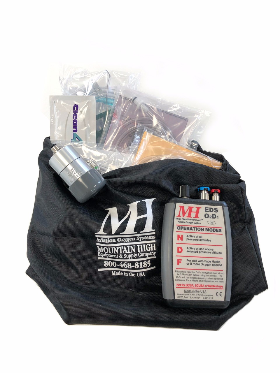 EDS O2D1-2G Oxygen System Kit with Regulator (DIN/EU Version)