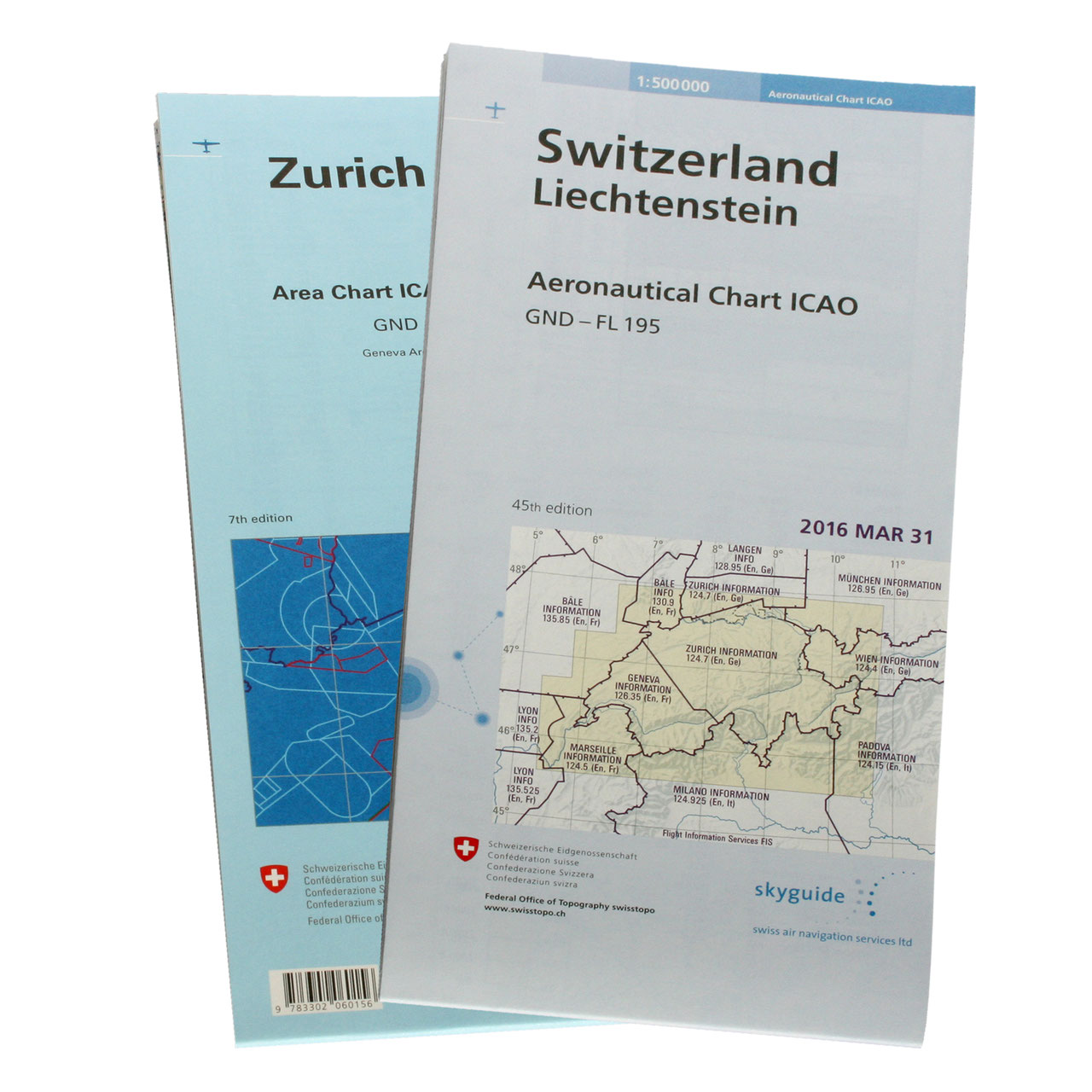 Set Luftfahrtkarte ICAO + Area Chart ICAO 2025